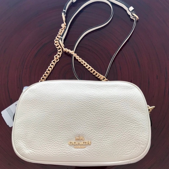 Coach Handbags - COACH PEBBLED IVORY LEATHER CROSSBODY NWT